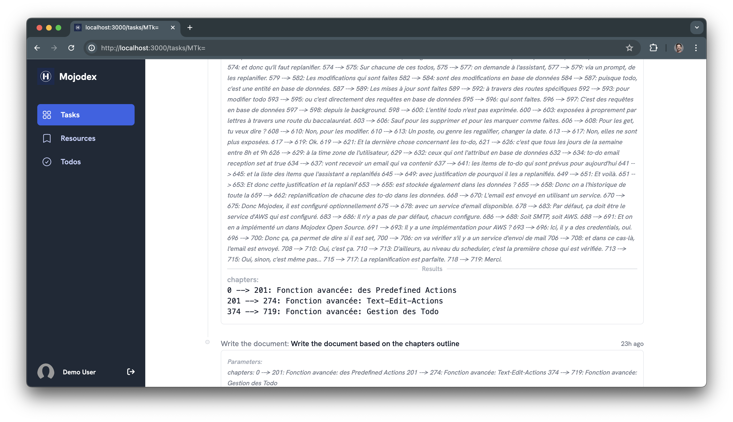 review and validate chapters